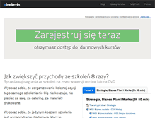 Tablet Screenshot of ekademia.pl